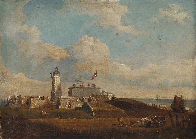 John Berney Ladbrooke Southsea Castle Spain oil painting art